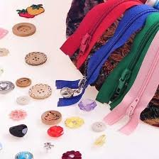 USED BEST THREAD,BUTTONS AND ZIPS